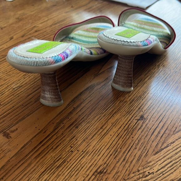 DesignerGoffredo Fantini/Materia Prima Italy.Suede/leather& fabric Unique sandal - Picture 7 of 13